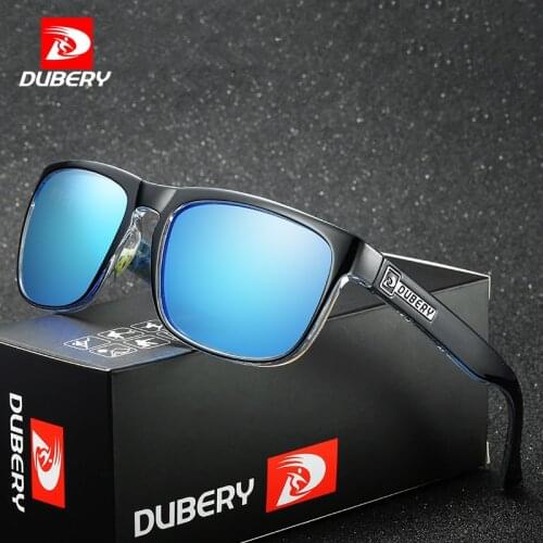 DUBERY Brand Design Polarized Sunglasses Men Drving Shades Male Sun Glasses For Men Summer Square Goggle Oculos 730