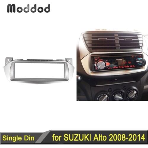 One Din Fascia for Suzuki Alto Nissan Pixo 2008+ Radio CD Stereo Panel Dash Mounting Installation Trim Kit Frame Bezel