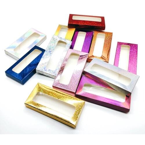 One box of bulk mixed paper packaging box Variety of eyelash box packaging Eyelash packaging 18-28mm eyelash box in stock