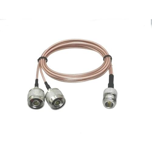 N Female Jack to 2 X N Male Plug Connector cable Splitter Combiner Y type Pigtail RG316 6/8/12/20inch/3FT/6FT/10FT