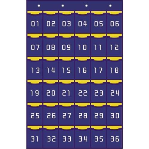 Numbered Classroom Pocket Chart Classroom Wall Door Storage Hanging Bag Numbered Classroom Charts For Cell Phones Organizers