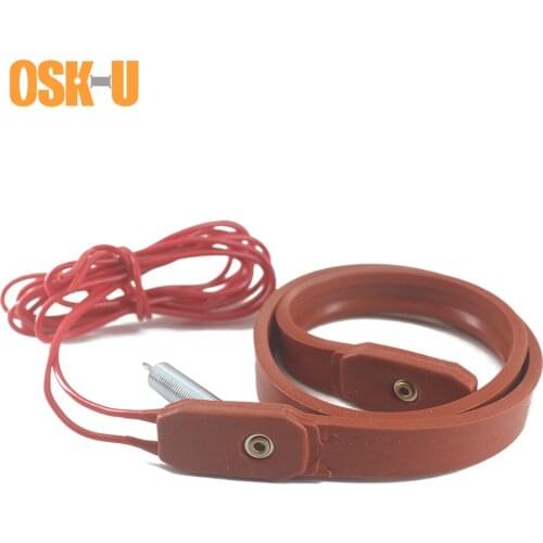 Silicon Heater Strip For Oil Bucket 220V 15mm width Heating Belt 530/550/580mm length Anti-freezing Electric Tracing Band