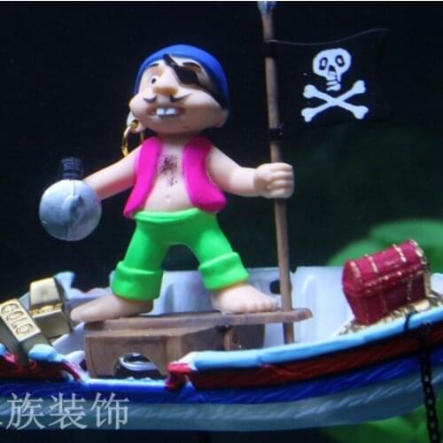 Treasure Chest Shaped Aquarium Air Action Ornament Fish Tank Aquascaping Decor