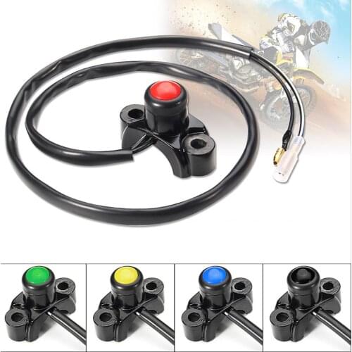 Universal Motorcycle Kill Switch Keys Engine Stop Start Button for ATVs Quad Dirt Bikes Handlebar Mount Aluminum Alloy