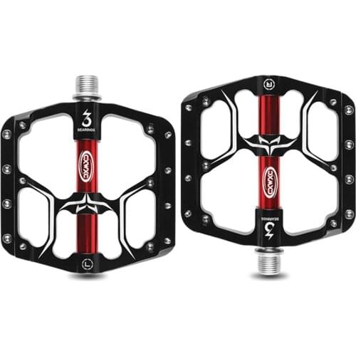 CXWXC GUB Flat Bike Pedals 3 Sealed Bearings Bicycle Pedals Mountain Bike Pedals Wide Platform Pedales Bicicleta MTB Accessories