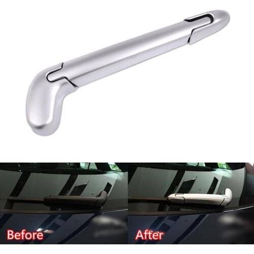 YAQUICKA Fit For Jaguar F-PACE 2016 Car Rear Tail Rain Wiper Nozzel Cover Trim Styling Sticker Car-covers 3Pcs/set