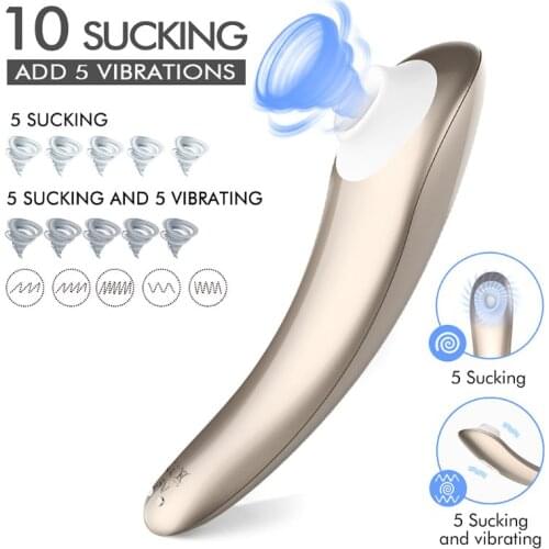 Women Sucking Nipple Toy Vibrator Clitoral Stimulator USB Rechargeable Vibrating Massager Adult Sex Toys