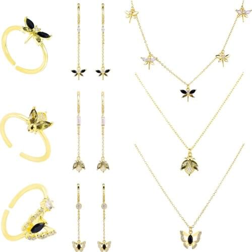 SHADOWHUNTER Original 925 Sterling Silver Women Luxury Jewelry Butterfly Pendant Necklace Insect Collection For Anniversary Gift