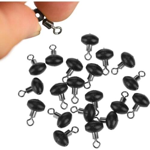 10/20Pcs Stainless Steel Fishing Zip Slider Beads Swivels Pulley Clip Line Tool