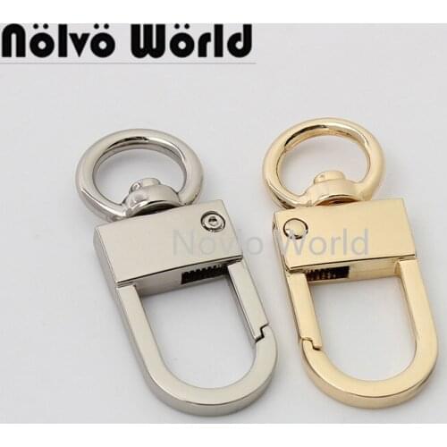 10-50pcs 49*12mm light gold and silver color alloy snap hook for diy woman handbag swivel clasp purse hardware accept mix colors