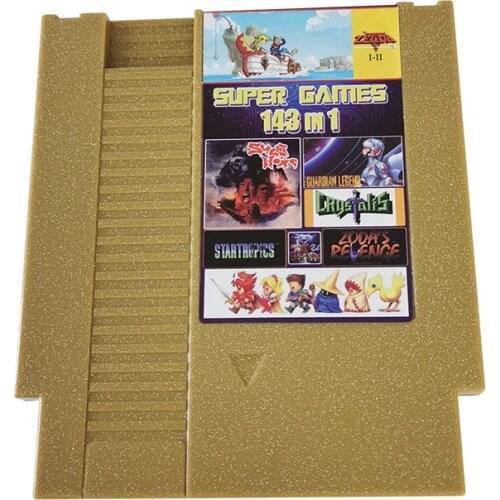 143 in 1 Super Game Memory Cards 8 Bit 72 Pins multi Game Cartridge For NES Classic Cartridge Games
