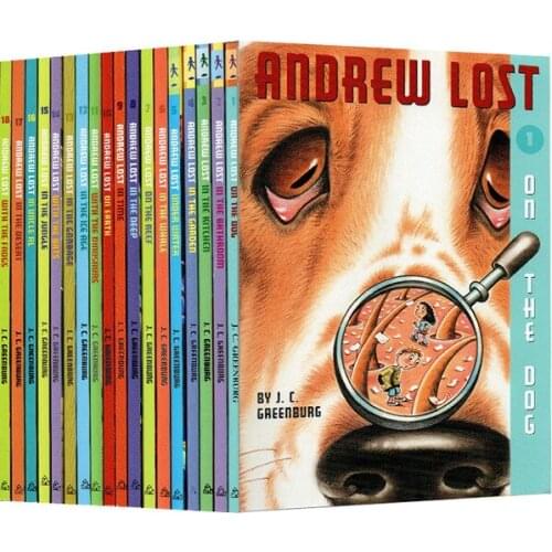 18PCS/Set Andrew Lost Children Interesting Micro World Science Knowledge Kids English Reading Story Picture Comic Book