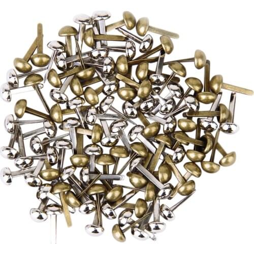 200pcs Mini Metal Round Brads for DIY Scrapbooking Card Making Decoration