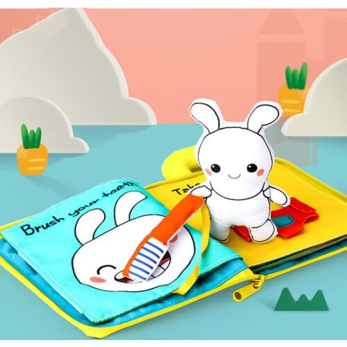 3D stereo Soft Baby Books Cloth Animals Vehicle Montessori kids Toys For Toddlers Intelligence Development Educational Gifts