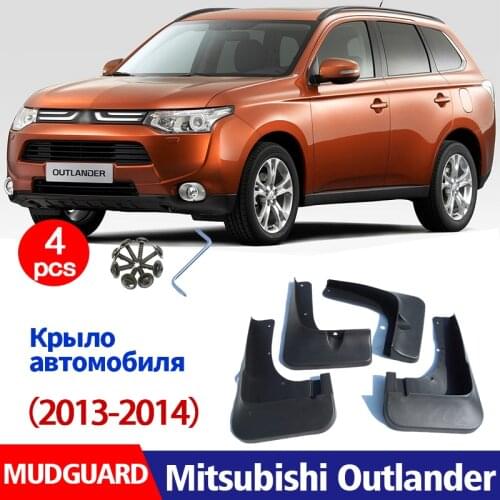 4pcs/ste FOR Mitsubishi Outlander 2013 2014 Mudguards Fender Mud Flap Guard Splash Muflaps Car Accessories Auto Styline Mudguard