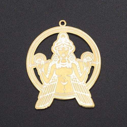 5pcs/lot 100% Stainless Steel Holy Mother Charm Pendant Wholesale Jewelry Necklace Making Jewelry Bracelet Making Never Fade