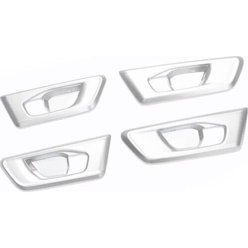 ABS Car Accessories Inner Door Handle Cover Catch Bowl Trim Bezel Frame Garnish for Honda CRV CR-V 2017-2019 Silver