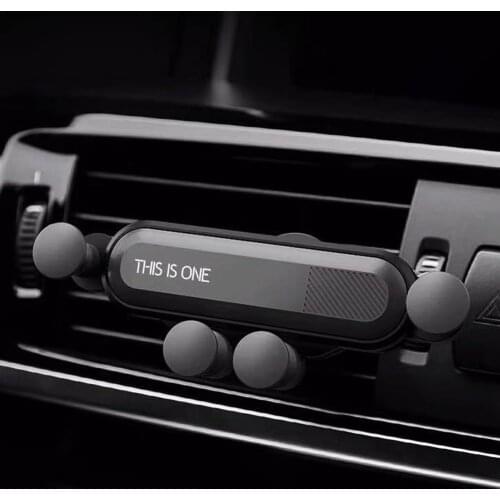 New Gravity Car Phone Holder Air Vent Clip Mount No Magnetic Mobile Support Cell Stand For iPhone X Xiaomi Smartphone In Car