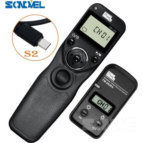 Pixel TW-283 S2 Wireless LCD Timer Remote Control Shutter Release for Sony HX300 HX50 RX100II HX50 RX100M2 RX100M3 HX400 HX60