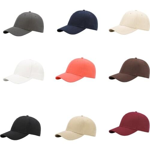 Women Baseball Caps for Men Brand Snapback Plain Solid Color Gorras Caps Hats Fashion Casquette Bone FemaLe Dad Cap
