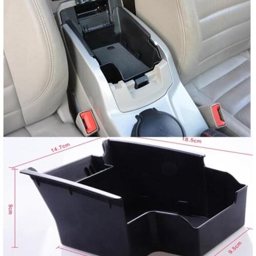 ABS Black Car Central storage armrest box storage box for Ford Ford Kuga Escape 2013 - 2015 Accessories