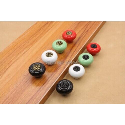Decorative Ceramic Furniture Knobs Furniture Hardware Handles & Knobs