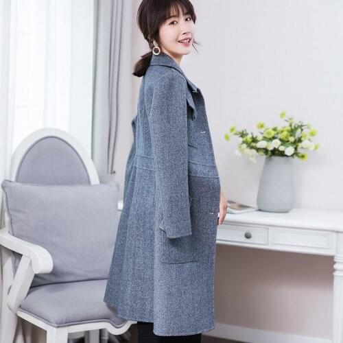 Double Side Real Wool Coat Female 2020 Winter Jacket Women Long Woolen Coats Korean Outwear Abrigo Mujer MY3640