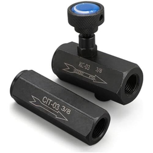 Hydraulic check valve CIT / kc-02 / 034 through check oil pressure check valve flow throttle control valve Hexagonal angle steel