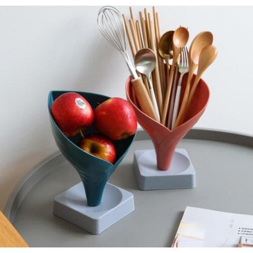 Chopsticks Cage Multifunctional Smooth Surface Funnel Shape Kitchen Countertop Utensil Holder for Kitchen