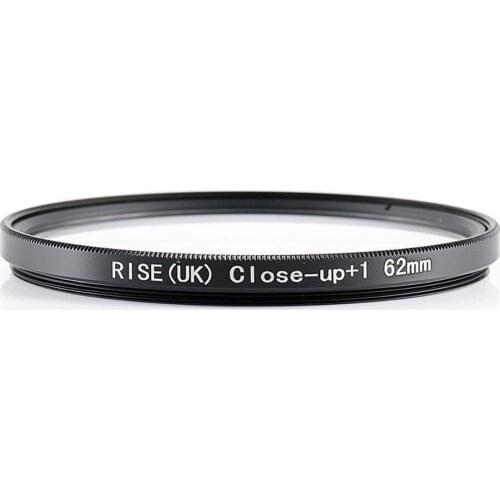 RISE(UK) 62mm Close-Up +1 Macro Lens Filter for Nikon Canon SLR DSLR Camera