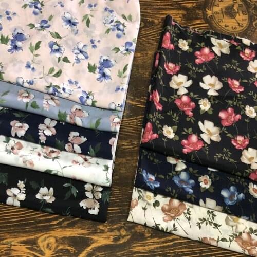 Small Floral Cloth Thin Soft WOMENS Dress Clothing Fabric Small Flower Floral Printed/1m
