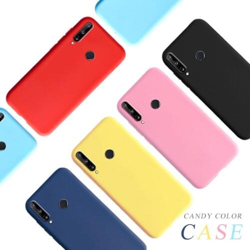 Soft Case For Huawei Y7P Case Slim Candy Color Silicone Back Cover For Huawei Y7P 2020 Coque Funda Huawei Y7P ART-L28 ART-L29