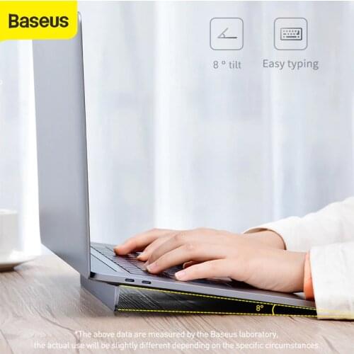 Baseus Foldable Laptop Holder Desktop Stand Adjustable Alloy Laptop Desk Stand For 11.6-17inch Macbook Pro Computer Holder