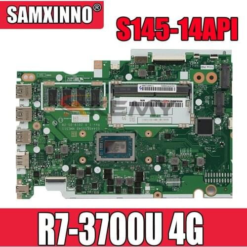 NM-C511 For Lenovo IdeaPad S145-14API portable motherboard NM-C511 with CPU R7 3700U and 4G DDR4 100% test work Mainboard