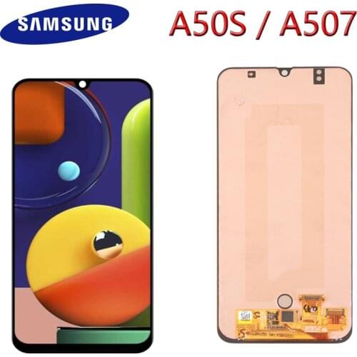 Original AMOLED Screen For Samsung galaxy A50S 2019 A507 A507F LCD Display Touch Screen Digitizer A50s Lcd SM-A507FN