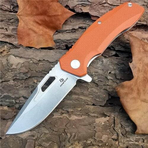 Outdoor Tactical Camping Hunting Survival Pocket Quick Folding Knife D2 Blade G10 Handle Utility Knives Rescue Military EDC Tool