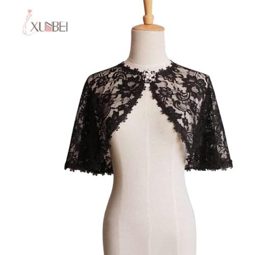 Sexy Elegant Lace Women Wedding Bridal Bolero Shrug Wrap Shawl Jacket Cape Stole Coat Wedding Accessories