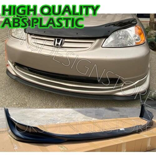 For JDM HONDA Civic VTEC2 2001 2002 2003 Front Bumper Lip S2000 STYLE PLASTIC Splitter Diffuser Lip Body Kit Spoiler