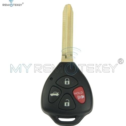 Remote Car Key 4 Button 4D67 Smart Chip 315mhz for Toyota Camry 2008 2009 2010 HYQ12BBY Remote Car Key Remtekey