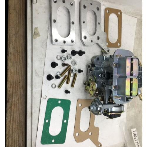 SherryBerg fajs EMPI Weber Carb carburetor 38 dges+ Adapter for Chrysler Dodge Mitsubishi Mazda 1.6 2.0 2.6 for Weber 38/38 dgas