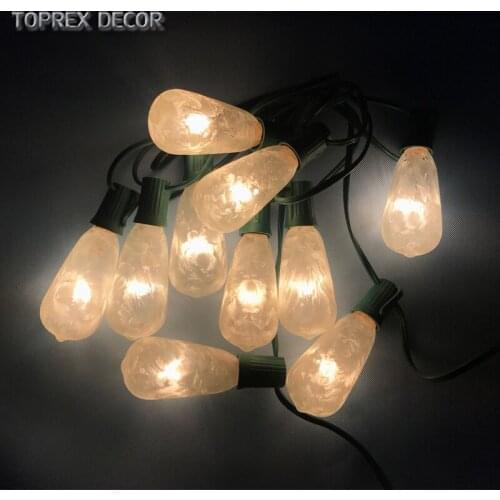 Toprex 3m E17 patio lights garden decor light chain christmas decoration lights indoor new year light home decor