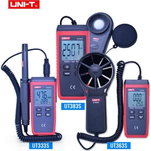 UNI-T UT333S UT363S UT383S Split type Temperature Humidity Meter Anemometer Wind Speed Meter Light Meter Luxmeter