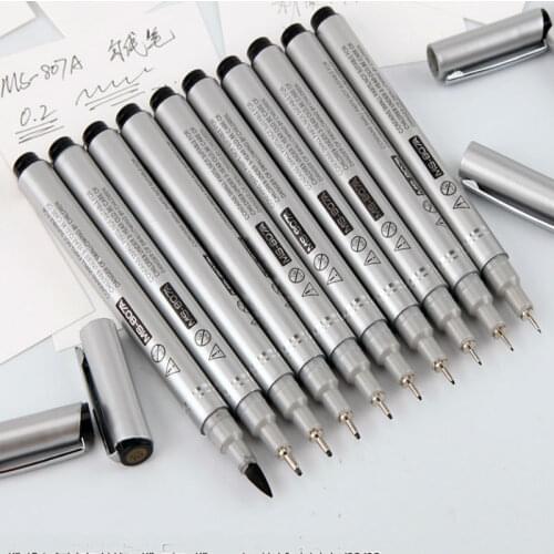 10pcs/set of superior different pen stylus tube of the neutral pen drawing pen brush cartoon hand painted special pen