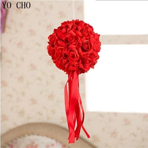 [28cm ] (4pcs/Lot) wholesale High Quality PE Decorative Rose Artificial Flower Ball Wedding Centerpiece flower ball Decoration