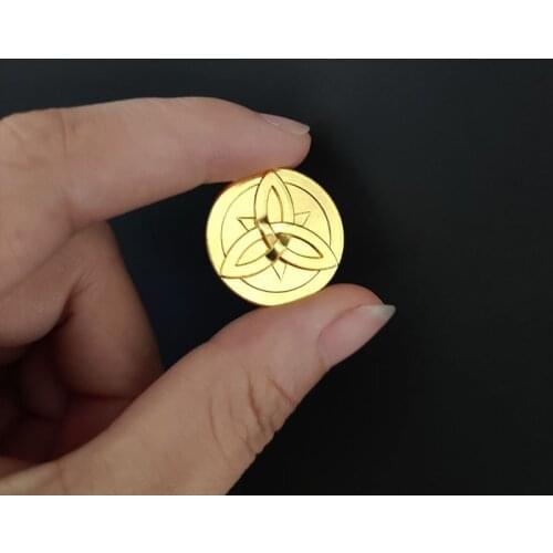 5pc Genshin Impact Mora Coin Morax Cosplay Prop Accessories