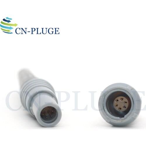 M10 Type 0P 6 pin Medical Plug Connector Push-pull Self-locking Plastic Connector