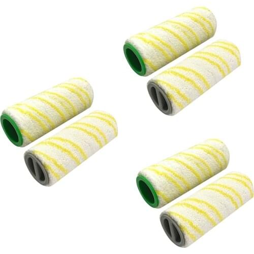 6 PC Suitable for KARCHER Hand Push Scrubber FC3D FC5 Roller Roller Brush Multi-Surface Brush