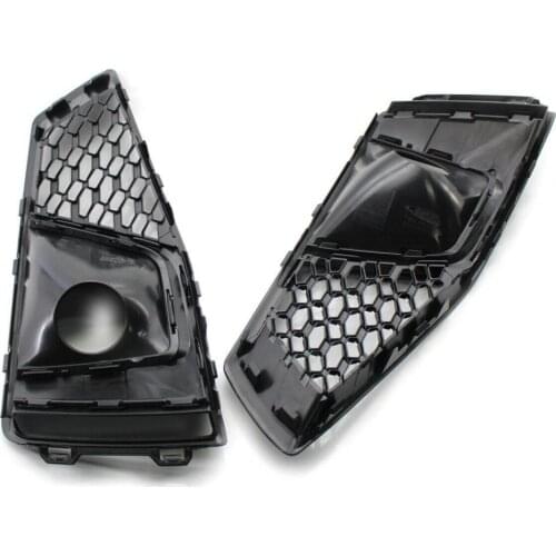 80%HOT Front Lamp Grille Wear-resistant Stylish ABS Car Fog Lamp Grille 8WD807681J 8WD807682J for Audi A4L 18-20 Sport Version