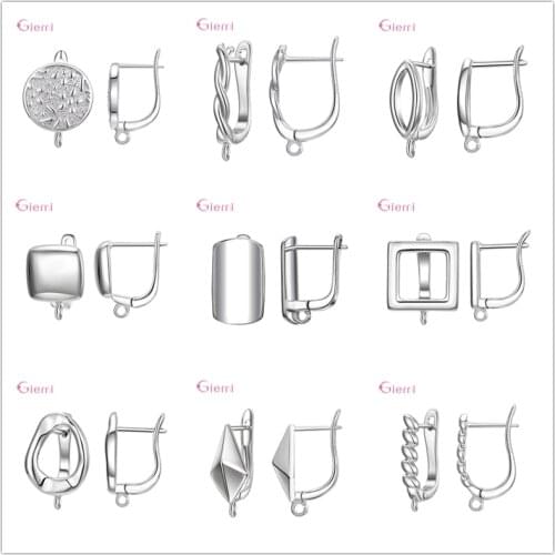 925 Sterling Silver Dangle Earrings Clasps Hooks Fittings DIY Jewelry Making Accessories Hook Earwire Jewelry Drop Earing Brinco
