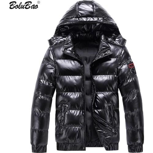 BOLUBAO Winter New Men Solid Color Hoodies Parkas Quality Brand Mens Stand Warm Thick Jacket Male Casual Hoodies Parka Coat